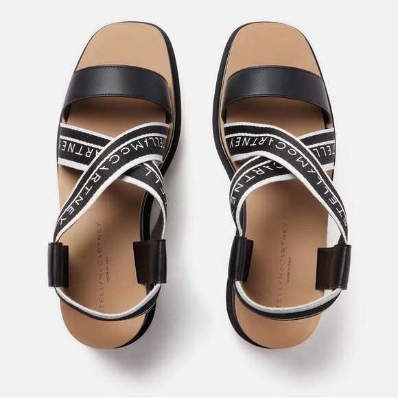 Stella McCartney/ Sneak-Elyse Crossover Strap Platform sandal. 37.5 NEW WITH BOX - Picture 5 of 6
